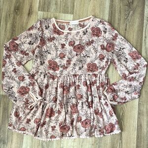 Altar’d State Floral Long Sleeve Blouse - size small